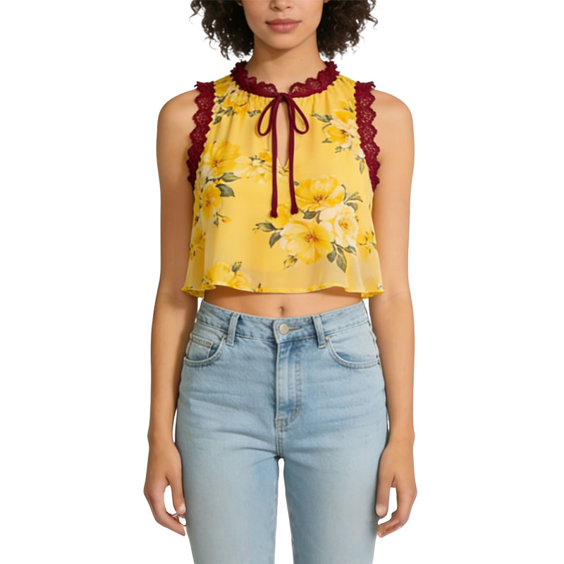 sleeveless-floral-print-loose-cropped-top