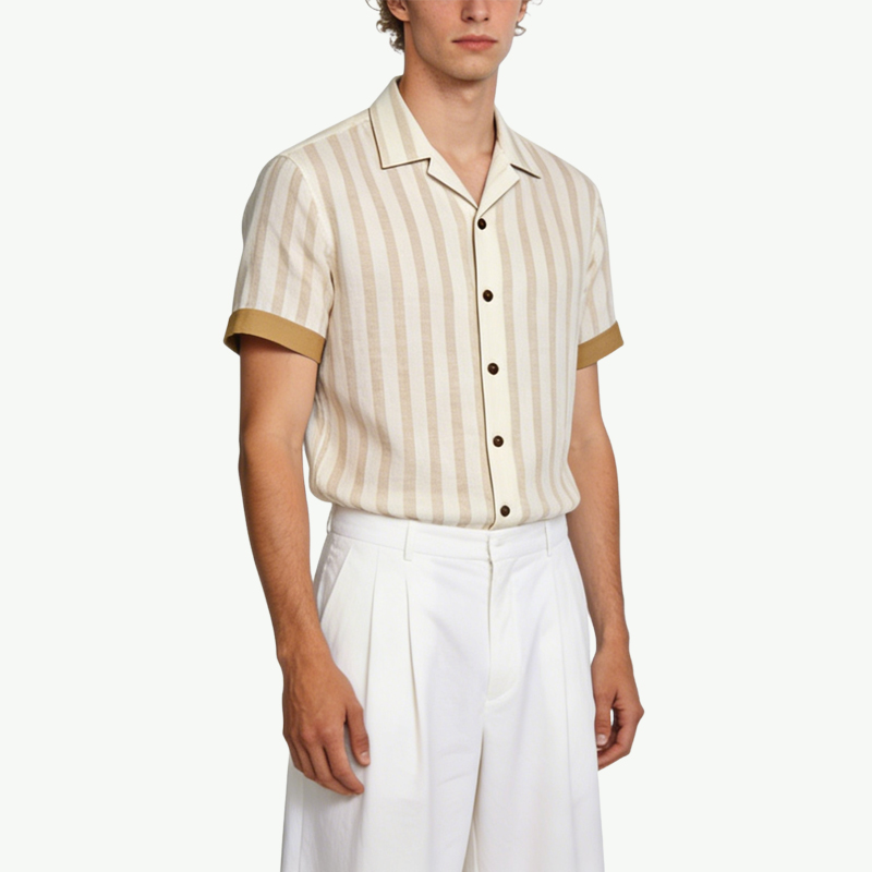 light-mature-style-commute-short-sleeve-shirt