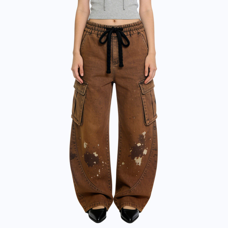 double-side-big-pocket-splash-ink-vintage-street-pull-on-jeans